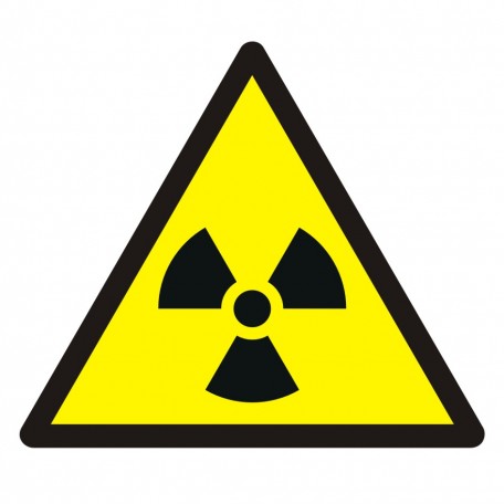 Warnung vor radioaktiven Stoffen oder ionisierenden Strahlung