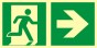 Znak ewakuacyjny - Kierunek do wyjścia ewakuacyjnego – w prawo