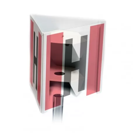 Просторовий знак - вуличний гідрант 3D - великий 50 x 50 см