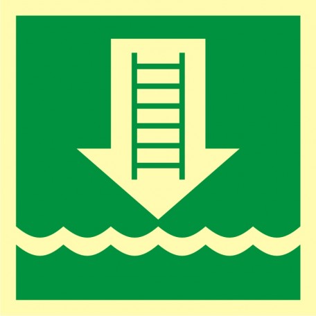 Znak morski - Drabinka okrętowa lub inne zatwierdzone urządzenie