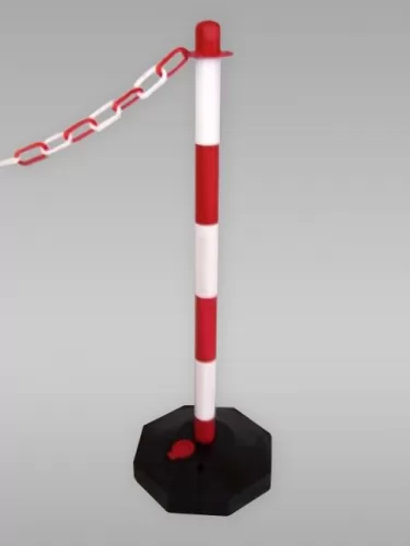 Słupek do łańcucha z tworzywa sztucznego