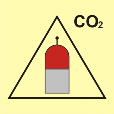 Znak morski - Stanowisko zdalnego uwalniania (CO2-dwutlenek węgla)