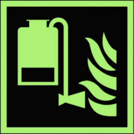 Znak przeciwpożarowy - Przenośny aplikator piany