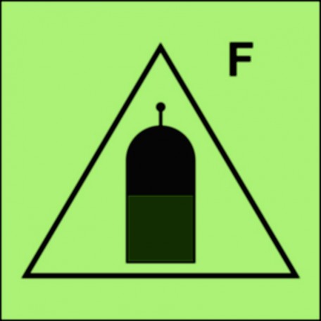 Znak morski - Stanowisko zdalnego uwalniania (F-piana)