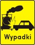 Plate indicating railroad crossing on which conditions create particular hazard of accidents