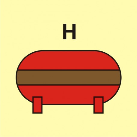 Fest eingebaute Löschanlage (H-Gas)