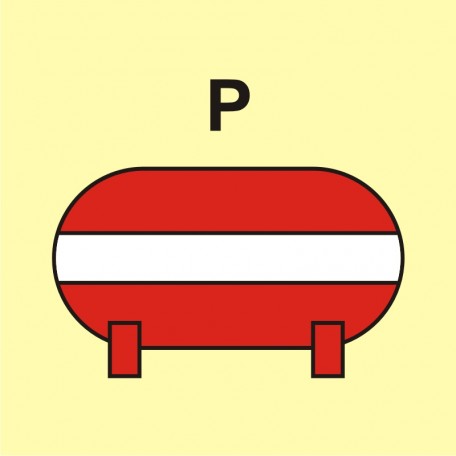 Fest eingebaute Löschanlage (P-Pulver)