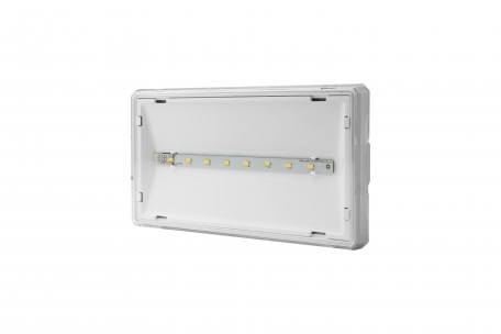 Luminaire EXIT S IP65 LED 1W 3h dual-purpose white
