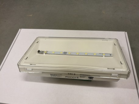 Luminaire EXIT IP65 LED 1W 3h dual-purpose white