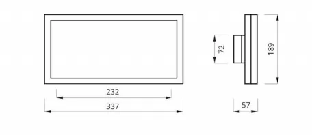 Fassung INFINITY II B LED 1W 3h für zwei Zwecke PT weiss