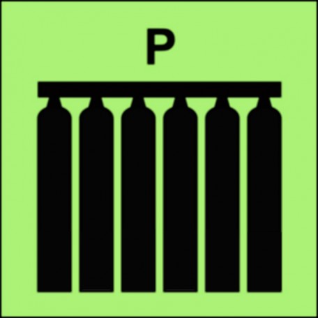 Fest eingebaute Feuerlöschmittelbatterie (P-Pulver)