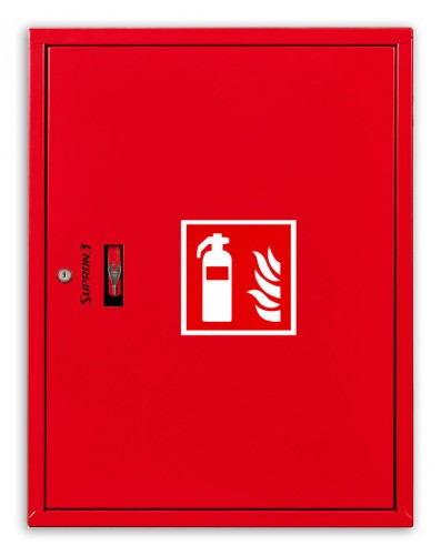 Fire extinguisher cabinet for 2x6kg fire extinguishers