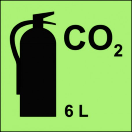 Znak morski - Gaśnica (CO2-dwutlenek węgla) 6L