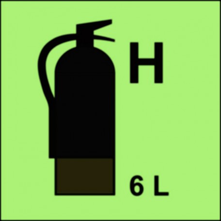 Fire extinguisher (H-gas) 6L
