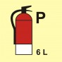 Znak morski - Gaśnica (P-proszek) 6L