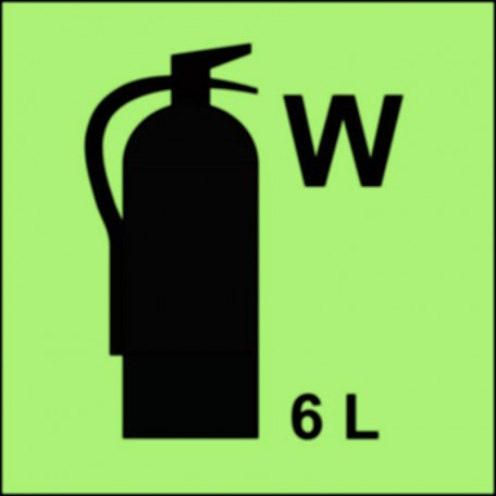 Fire extinguisher (W-water) 6L
