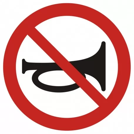 No use of audible signals