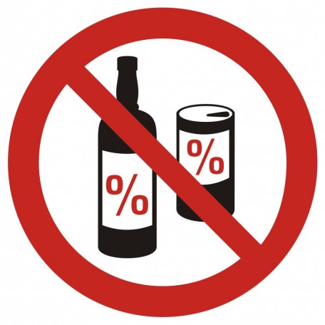 No alcohol permitted
