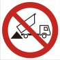 Znak BHP - Zakaz wysypywania