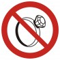 Znak BHP - Zakaz noszenia biżuterii w pomieszczeniach produkcyjnych