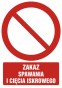 Znak BHP - Zakaz spawania i cięcia iskrowego