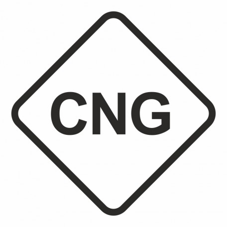Znak - CNG - Gaz napędowy- sprężony gaz ziemny