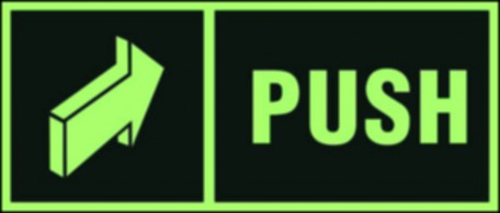 Znak ewakuacyjny - Push