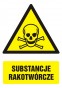 Znak BHP - Substancje rakotwórcze
