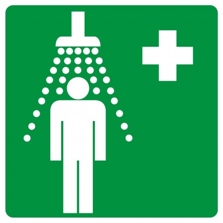 Znak BHP - Prysznic bezpieczeństwa
