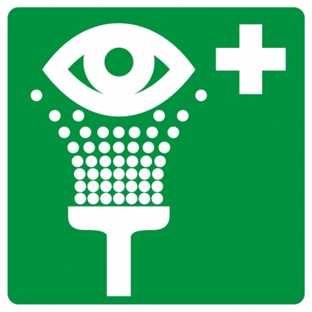 Znak BHP - Prysznic do przemywania oczu