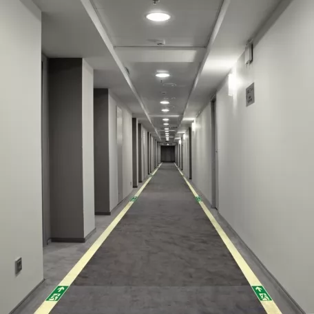 Direction of the escape route
