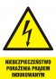Znak elektryczny - Niebezpieczeństwo porażenia prądem indukowanym