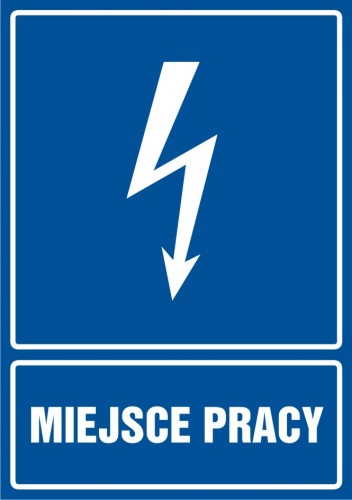 Znak elektryczny - Miejsce pracy