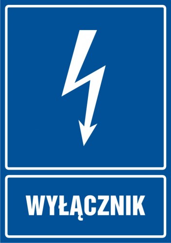 Znak elektryczny - Wyłącznik