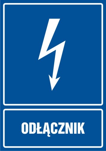 Znak elektryczny - Odłącznik