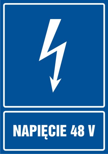 Znak elektryczny - Napięcie 48V