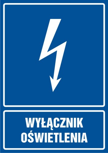 Znak elektryczny - Wyłącznik oświetlenia