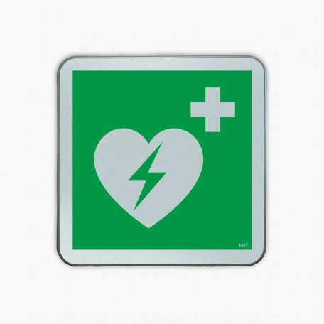 Automatisierter Externer Defibrillator (AED)- Verkehrszeichen