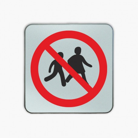 Zutritt für Kinder verboten- Verkehrszeichen