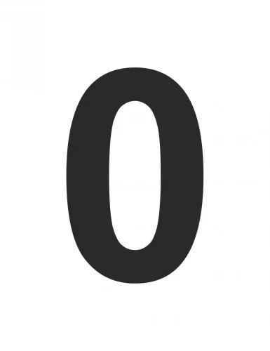 Знак - Цифра 0