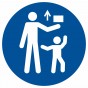 Znak BHP - Przechowywać w miejscu niedostępnym dla dzieci